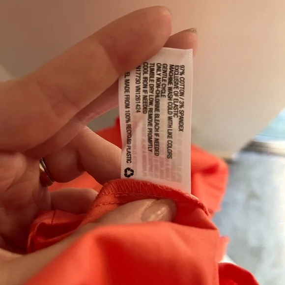 Wild Fable Peach Babydoll Puff Sleeve Dress Smocked Back Cottagecore Summer - Picture 8 of 8